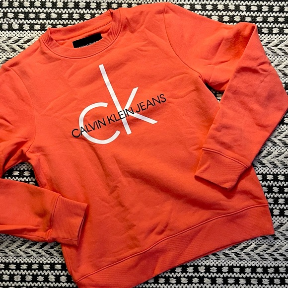 CALVIN KLEIN Relaxed Fit Crewneck Sweatshirt S - Picture 1 of 6